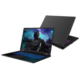 Laptop Gaming Gigabyte A18, Procesor AMD Ryzen 7 260, Display 18" WQXGA 165Hz, RAM 16GB, SSD 1 TB, Placa video dedicata NVIDIA GeForce RTX 5050, NoOS, Negru