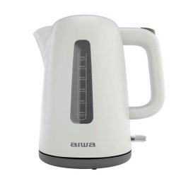 Fierbator de apa Aiwa AKT-2000, 2200W, 1.7 litri, baza rotativa 360º, Oprire Automata Strix, Alb