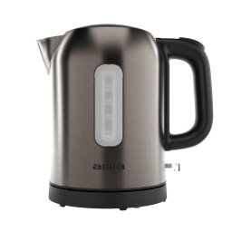 Fierbator AIWA AKT-1000, 1L, 2200W, protectie supraincalzire, inox, Maro