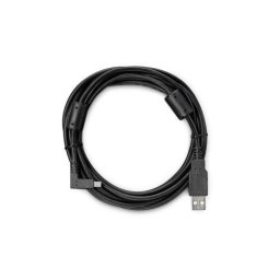 Cablu USB Wacom USB (M) la mini-USB tip B (M) unghiular, 3 m, pentru Wacom STU-540, Negru