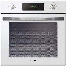 Cuptor electric incorporabil Candy FIDC B605 L, clasa A+, 65 litri, 8 functii, display touch control, 2 selectoare push-pull, curatare Aquactiva, alb