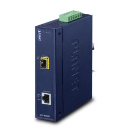 Media Convertor Planet IGT-805AT, SFP, pentru retea 1000 Mbit/s, Port Ethernet LAN RJ-45, Albastru