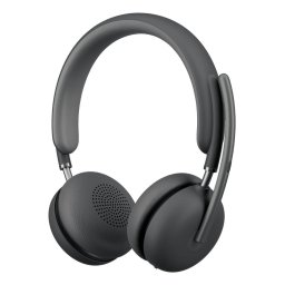 Casti Logitech Zone Wireless 2, Banda de fixare pe cap, Microfon tip boom, USB tip-C, Bluetooth, Gri inchis