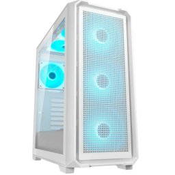 Carcasa PC Cougar MX600 Air Pro White, Middle Tower, iluminare ARGB, Alb