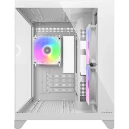 Carcasa PC Cougar FV150 Mini, sticla temperata, iluminare aRGB, Mini Tower, Fara sursa, Alb