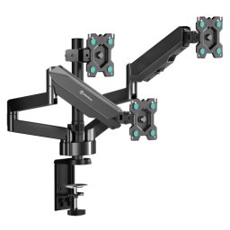 Suport TV / Monitor Onkron G280-B, de birou, reglabil, pentru trei monitoare, ecran 13-32 inch, Negru