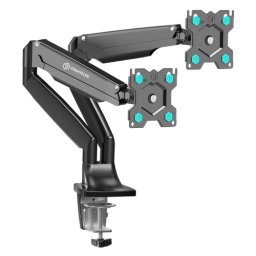 Suport TV / Monitor Onkron G200-B, de birou, reglabil, pentru doua monitoare, 13 - 32 inch, Negru