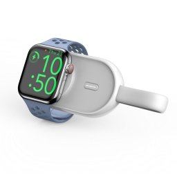 Baterie portabila SmartWatch Veger W0102, 1200 mAh, USB-C, Alb