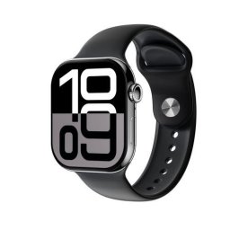 Ceas inteligent Platinet PSMART10B PRO mini, Bluetooth 5.1, GPS, AMOLED, 1,85" , Negru