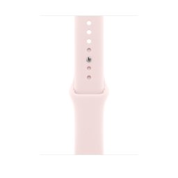 Curea Smartwatch Apple MHYF4ZM/A, pentru Apple Watch 46 mm, Sport Band, Marime S/M, Roz pudrat