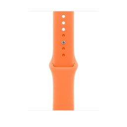Curea Smartwatch Apple MHYL4ZM/A, pentru Apple Watch 46 mm, Sport Band, Marime M/L, Clementine