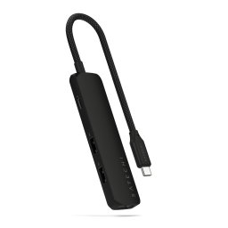 HUB USB Satechi Slim ST-P4SK 4-in-1, USB-C, HDMI 4K, Negru