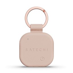 Breloc inteligent din piele vegana Satechi ST-LKCFR Findall, Roz Pal