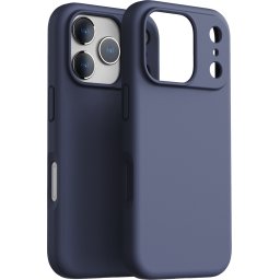 Husa din silicon Dviced pentru iPhone 17 Pro, MagSafe, albastru