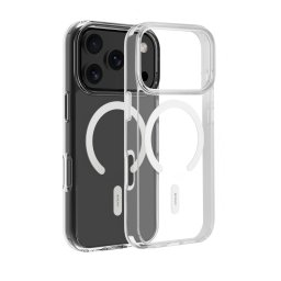 Husa telefon transparenta Dviced DV511071, MagSafe pentru iPhone 17 Pro Max tip C, Alba