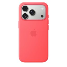 Husa de protectie Apple Silicone Case pentru iPhone 17 Pro, cu MagSafe, Roz Guava
