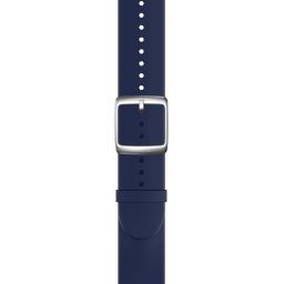 Bratara Withings din silicon fluoroelastomer 20 mm cu catarama argintie pentru Scanwatch 42 mm, Scanwatch Horizon, Steel HR 40 mm, Steel HR Sport - Albastru noapte