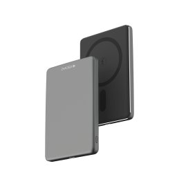 Acumulator extern Dviced Ultrathin DV400003, Incarcare Wireless, 5000mAh, Negru-Gri