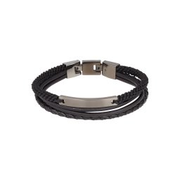 FOSSIL Brățară negru / argintiu