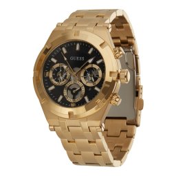 GUESS Ceas analogic 'Continental' auriu / negru