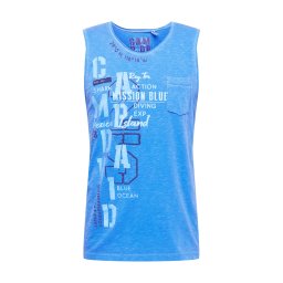 CAMP DAVID Tricou albastru / bleumarin / albastru deschis