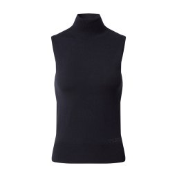 GUESS Top brodat 'Zelinda' negru / argintiu