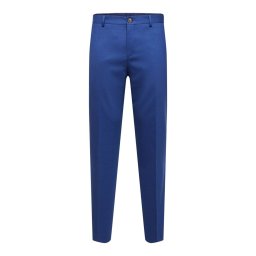 SELECTED Pantaloni cu dungă 'SLHNeil' albastru noapte
