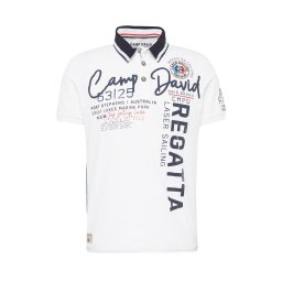CAMP DAVID Tricou bleumarin / roșu / negru / alb amestacat