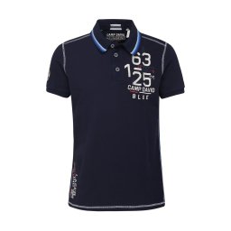CAMP DAVID Tricou albastru / bleumarin / alb