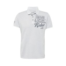 CAMP DAVID Tricou 'Road Rebel' gri metalic / gri amestecat