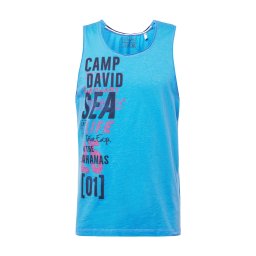 CAMP DAVID Tricou bleumarin / azuriu / lila