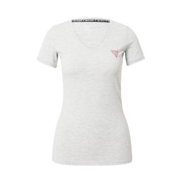 GUESS Tricou gri deschis / roșu / negru / alb