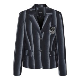 VERO MODA Sacou 'MORTICIA' gri argintiu / gri deschis / negru