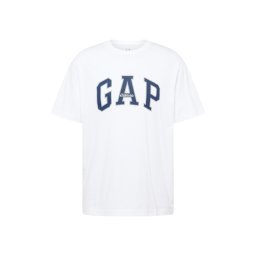 GAP Tricou albastru marin / gri deschis / alb