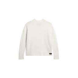 Superdry & Co Pulover 'Essential' ecru / negru