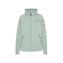 Soccx Jachetă fleece 'Rock The Boat' albastru deschis / verde închis