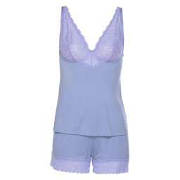 LASCANA Pantaloni scurți 'Summer Lace' lila