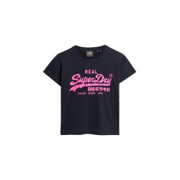 Superdry & Co Tricou bleumarin / mov neon