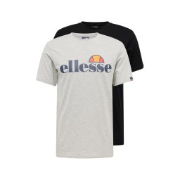 ELLESSE Tricou 'Prado' bleumarin / gri amestecat / portocaliu / negru