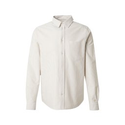 DAN FOX APPAREL Cămașă 'Essential' ecru / alb