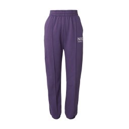 Nike Sportswear Pantaloni mov mură / alb murdar