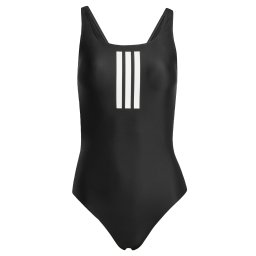 ADIDAS PERFORMANCE Costum de baie sport '3-Stripes V-Back' negru / alb