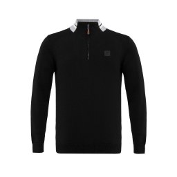Jacey Quinn Pulover gri deschis / negru / alb