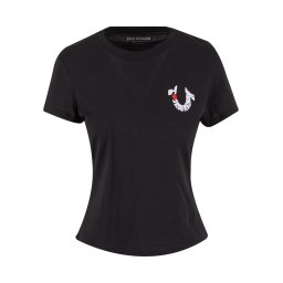 True Religion Tricou roșu / negru / alb
