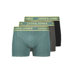 JACK & JONES Boxeri 'JACBRYSON' albastru porumbel / maro mokka / verde deschis / negru
