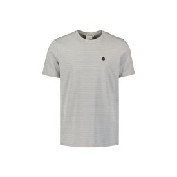 No Excess Tricou gri / alb