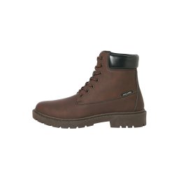 JACK & JONES Bocanci cu șireturi 'JFWTHAMES' maro închis / negru