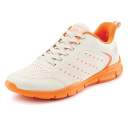 JOHN DEVIN Sneaker low portocaliu deschis / alb natural