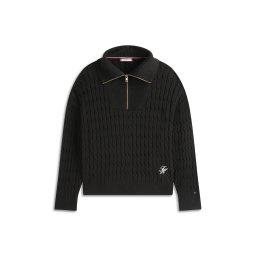 Tommy Hilfiger Curve Pulover negru