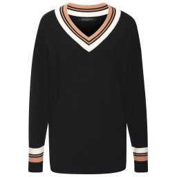 FRENCH CONNECTION Pulover maro / negru / alb